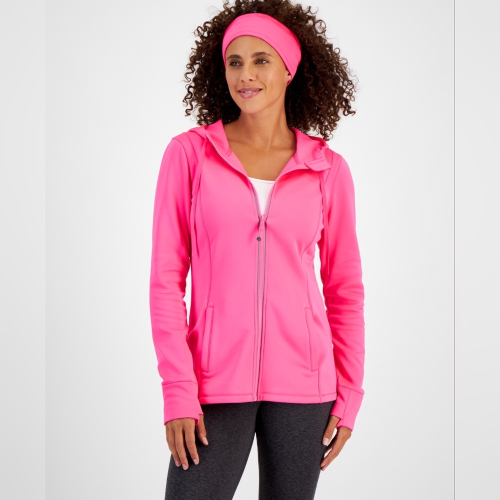 Ideology Lightweight Pink Huddy With Matching Headband Size M